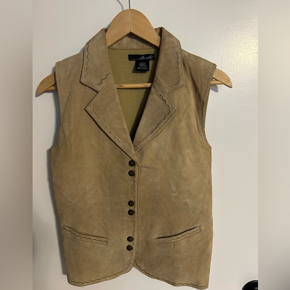 Willi Smith suede vest size small